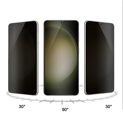 Protecteur d'écran en verre trempé de confidentialité ultramince de PANDACO pour Galaxy S25+ de Samsung