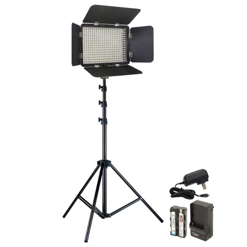 VIDPRO  Led-330X Varicolor Video Light Kit + Tabletop 27" Adjustable Light Stand