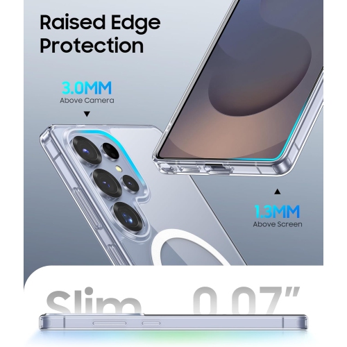 Samsung S25 Ultra Case Compatible with MagSafe, Clear Strong Magnetic Anti-Scratch Shockproof Phone Cover