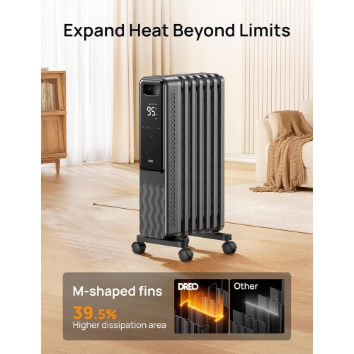 Dreo Radiator Heater Space Gray 2023 Version