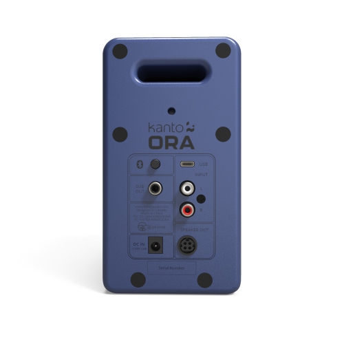 Kanto ORA 100W Powered Reference Desktop Speakers with Bluetooth and USB-C - Matte Blue, Pair