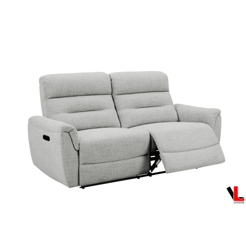 Mobilier inclinable électrique 2 pièces en tissu tissé Levoluxe Cain avec divan et causeuse