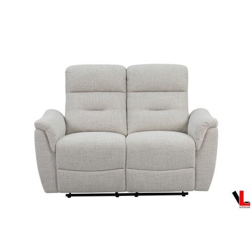 Mobilier 3 pièces inclinable électrique en tissu tissé Levoluxe Cain avec divan, causeuse et fauteuil