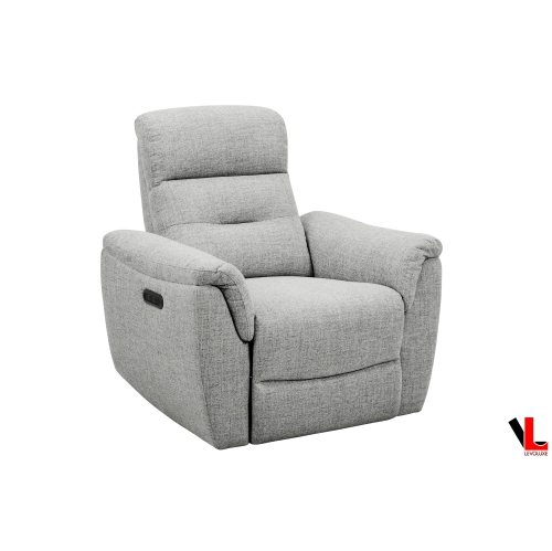 Mobilier 3 pièces inclinable électrique en tissu tissé Levoluxe Cain avec divan, causeuse et fauteuil