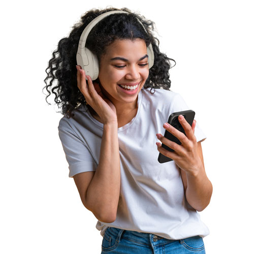 Casque d'écoute 100 % sans fil à isolation sonore SoundForm Surround de Belkin - Sable