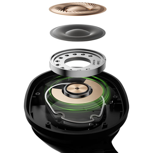 Belkin SoundForm Surround Over-Ear Sound Isolating True Wireless Headphones - Black