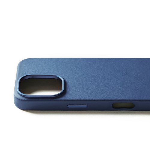Mujjo iPhone 16 Pro Fitted Hard Shell Case - Blue