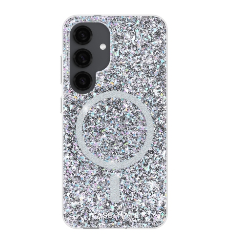 Case-Mate Twinkle Galaxy S25 Fitted Hard Shell Case - Clear/silver