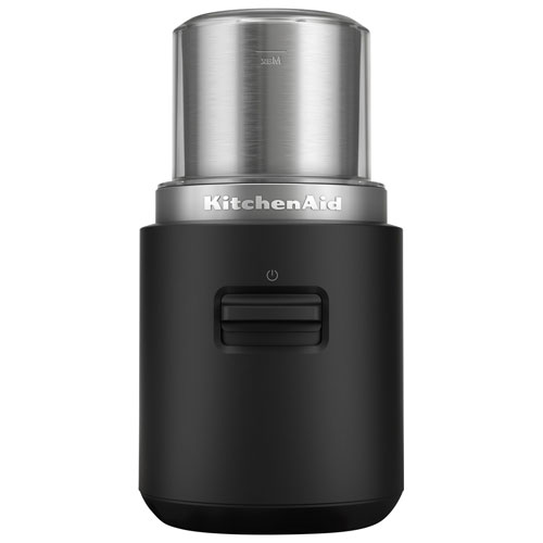 Moulin à café à lame sans fil avec batterie Go de KitchenAid - Noir mat