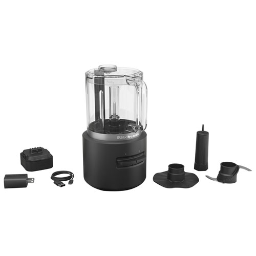 KitchenAid Go Cordless Food Chopper with Battery - 5 Cup - Black Matte