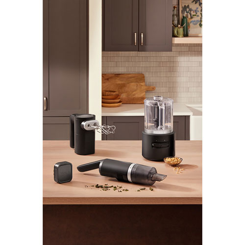 KitchenAid Go Cordless Food Chopper with Battery - 5 Cup - Black Matte