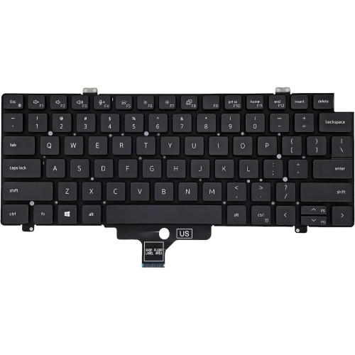 LIXSUNTEK Replacement Keyboard for Laptop Replacement US Layout Backlit Keyboard for DELL Latitude 7420 7410 5420 Black