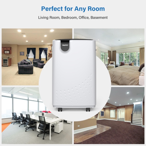 Yaufey 32.7 Pint Low Noise Home Dehumidifier for Home & Basements up to 2500 sq ft