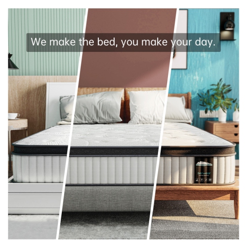 Serweet 10 inch Breathable Hybrid Mattress King