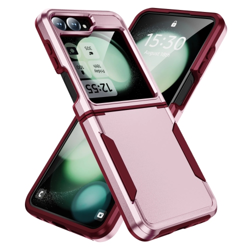 SUPERSHIELD  Case for Samsung Z Flip 5 6 Shockproof Armor Tpu Bumper Hard Plastic Phone Cover - In Pink