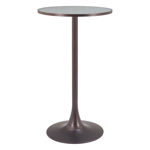 Bite Bar Table Gray & Bronze