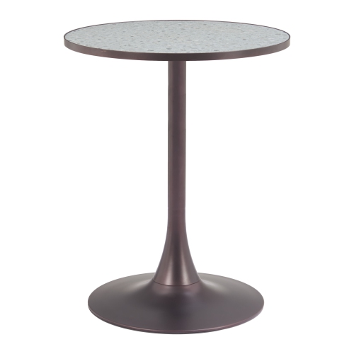 Bite Bistro Table Gray & Bronze