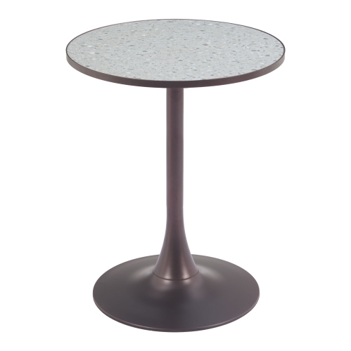 Bite Bistro Table Gray & Bronze