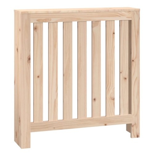 vidaXL Radiator Cover 79.5x19x84 cm Solid Wood Pine