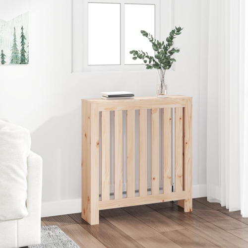 vidaXL Radiator Cover 79.5x19x84 cm Solid Wood Pine