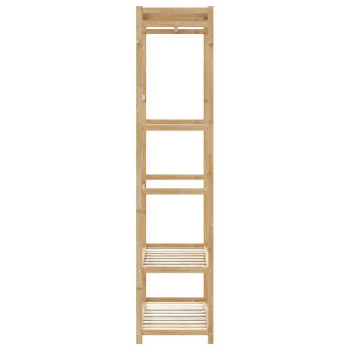 vidaXL Clothes Rack with Shelves 80x40x175 cm Bamboo