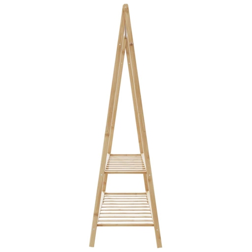 vidaXL Clothes Rack with Shelves 132x45.5x150.5 cm Bamboo