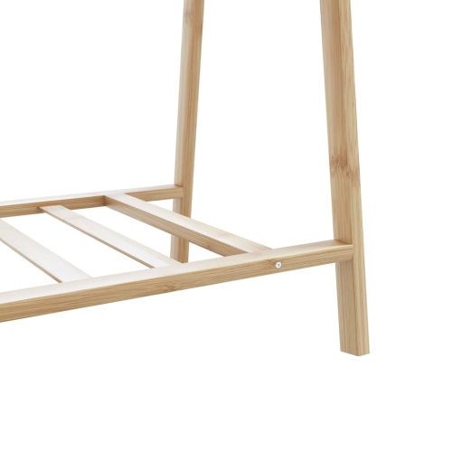 vidaXL Clothes Rack with Shelves 132x45.5x150.5 cm Bamboo