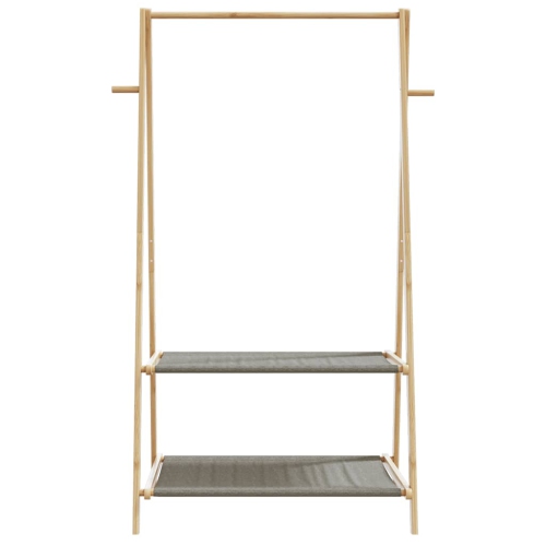 vidaXL Clothes Rack with Shelves 96x45.5x150.5 cm Bamboo