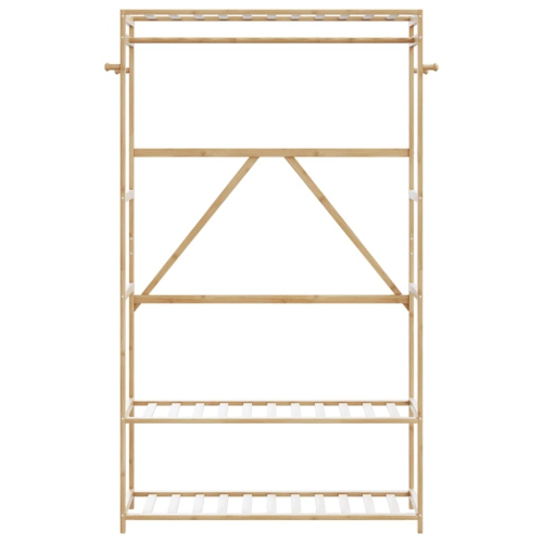 vidaXL Clothes Rack with Shelves 110x40x175 cm Bamboo
