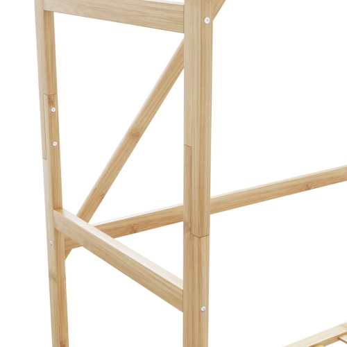 vidaXL Clothes Rack with Shelves 110x40x175 cm Bamboo