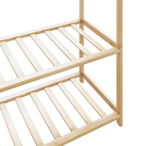 vidaXL Clothes Rack with Shelves 110x40x175 cm Bamboo