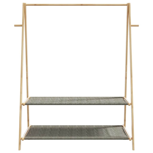 vidaXL Clothes Rack with Shelves 132x45.5x150.5 cm Bamboo