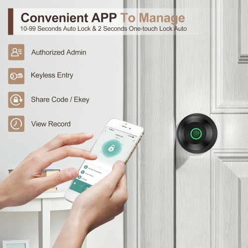 HEI LIANG Fingerprint Smart Door Lock with Biometric Fingerprint and App Control