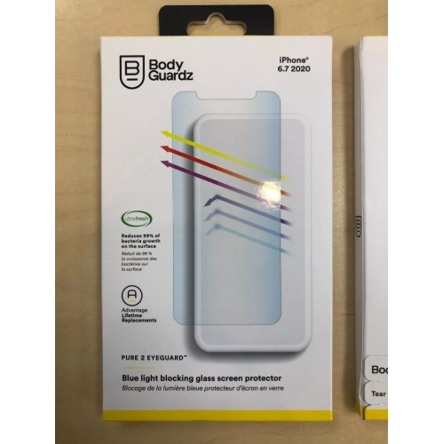 BodyGuardz Pure 2 Edge-To-Edge Tempered Glass Screen Protector - iPhone 12/12 Pro