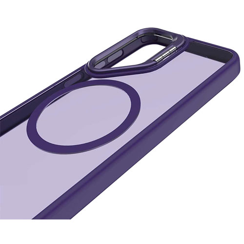 Étui ajusté Nuage chromatique de Blu Element avec MagSafe et béquille pour Galaxy S25 - Violet foncé
