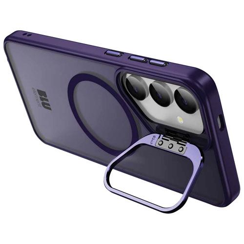 Étui ajusté Nuage chromatique de Blu Element avec MagSafe et béquille pour Galaxy S25 - Violet foncé