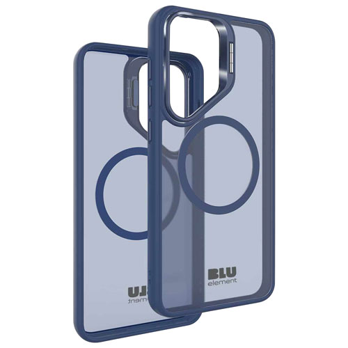 Étui ajusté Nuage chromatique de Blu Element avec MagSafe et béquille pour Galaxy S25 - Marine