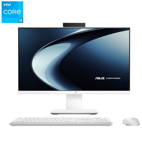 Ordinateur tout-en-un 24 po V400 d'ASUS - Blanc