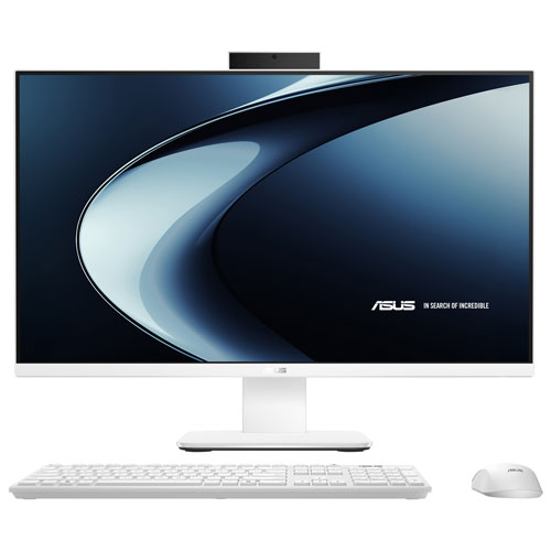 ASUS V400 AiO 27" All-in-One PC - White (Intel Core i5-13420H/16GB RAM/512GB SSD/Windows 11)