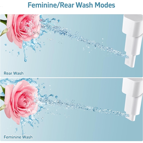 Ultra-Slim Bidet Dual Mode Bidet Attachment for Toilet, Bidet Toilet Seat Attachment with Pressure Controls(Feminine/Posterior Wash),Easy to install