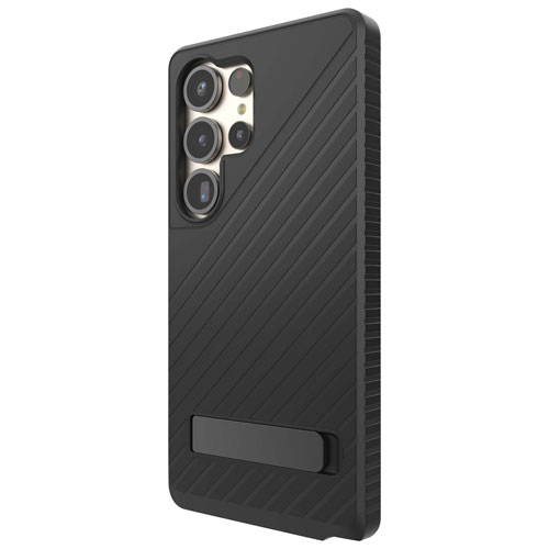 ZAGG Denali Fitted Hard Shell Case with Kickstand for Galaxy S25 Ultra - Black