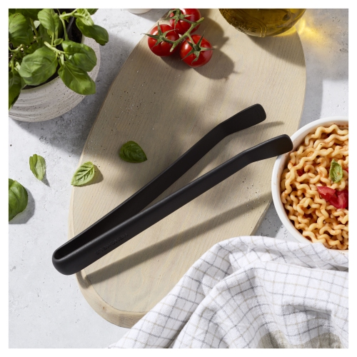 HENCKELS Silicone Onyx 27 cm Silicone Tongs, Black