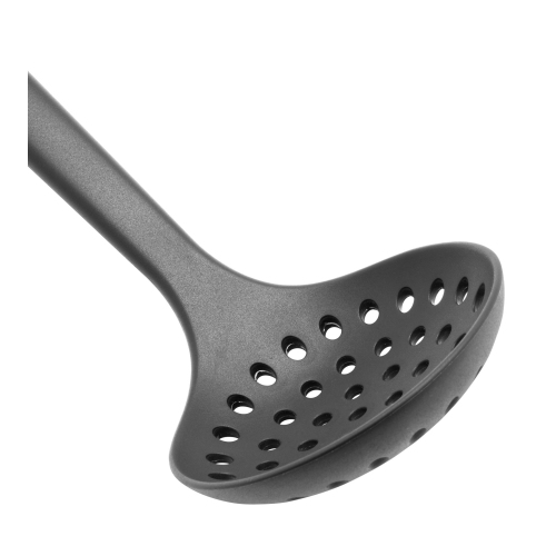 HENCKELS Silicone Onyx 31 cm Silicone Skimming Ladle, Black