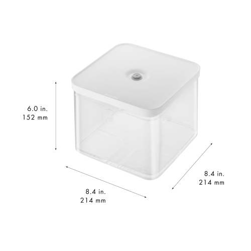 ZWILLING Fresh & Save CUBE Cube Box 2L / 21 cm, Transparent-White