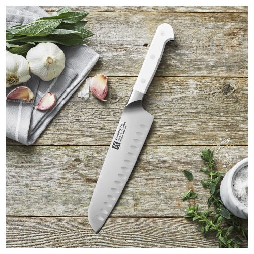 ZWILLING Pro le blanc 7 inch Santoku, White