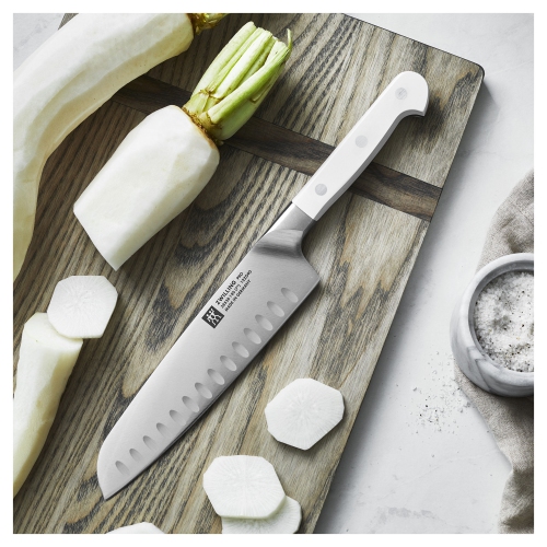 ZWILLING Pro le blanc 7 inch Santoku, White
