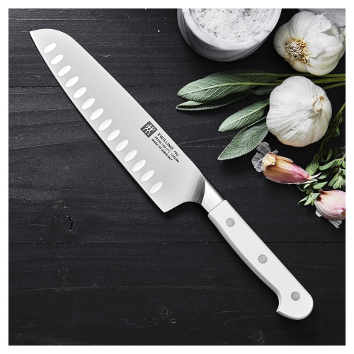 ZWILLING Pro le blanc 7 inch Santoku, White