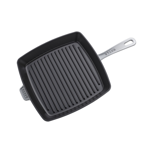 STAUB Grill Pans 30 cm Cast Iron Square American Grill, Graphite-Grey