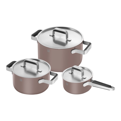 ZWILLING Pure Cookware Set, 6 Piece 18/10 Stainless Steel, Rose