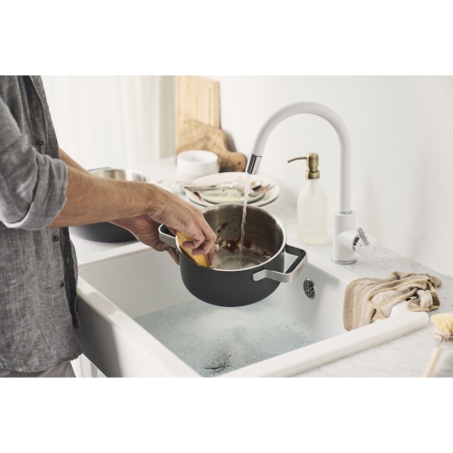 ZWILLING Pure Cookware Set, 6 Piece 18/10 Stainless Steel, Grey